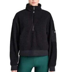 Alo Yoga Micro Sherpa Solstice Quarter Zip Sweatshirt
